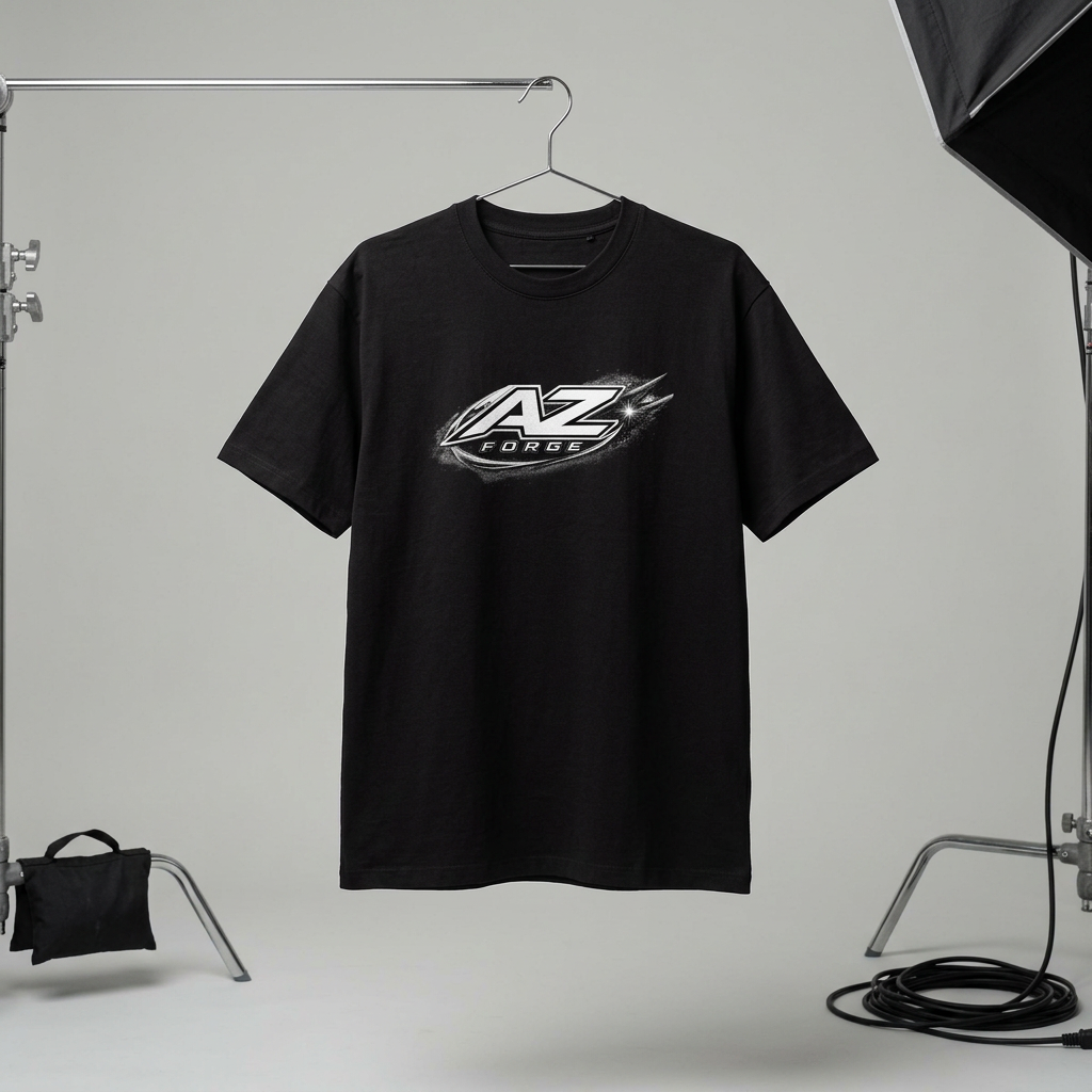 Camiseta Oversize AZ FORGE Eclipse Black – Streetwear Graphic Tee