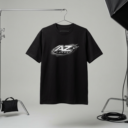 Camiseta Oversize AZ FORGE Eclipse Black – Streetwear Graphic Tee